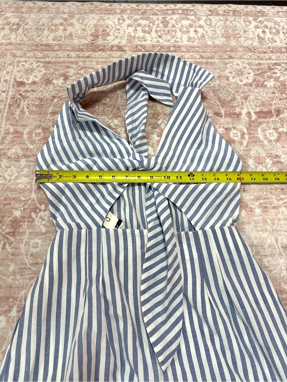 NWT 🦋 Commense Striped Tie Frint Romper - Picture 11 of 14